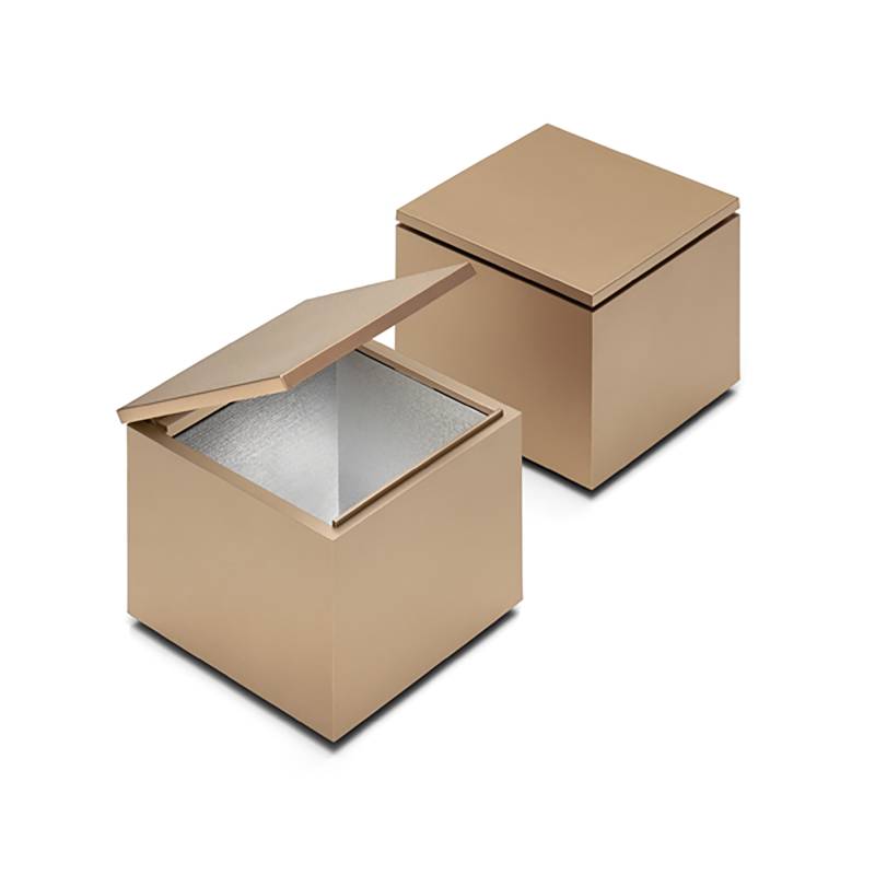Cini & Nils - Cuboluce Wireless LED Akkuleuchte - gold/matt/LxBxH 10x10x11cm/100-240V/2W/260lm/2700K/CRI90/Lithium Ionen Akku/mit Micro-USB Ladekabel von Cini & Nils