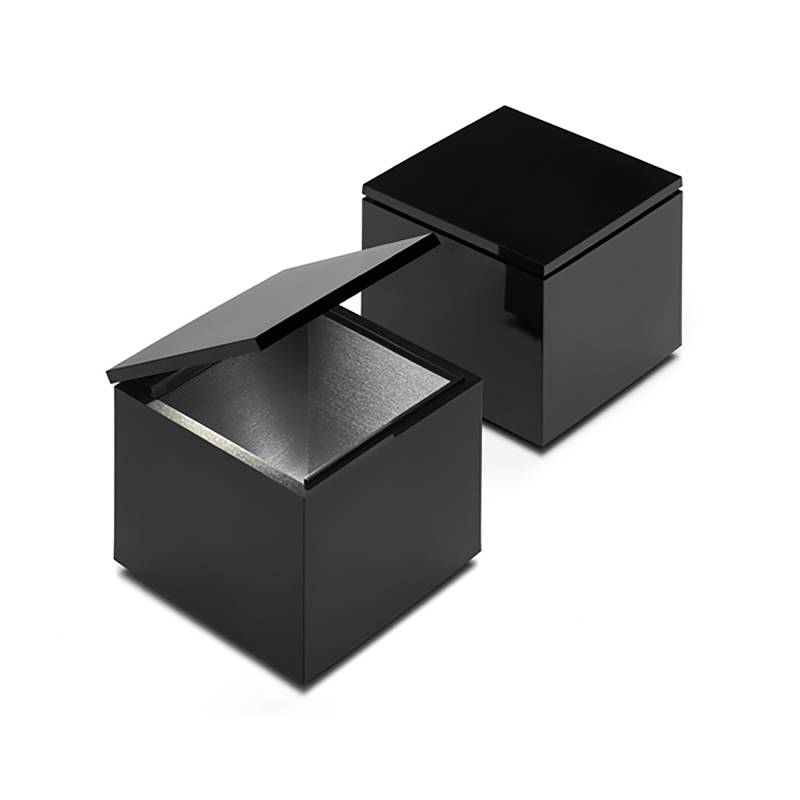 Cini & Nils - Cuboluce Wireless LED Akkuleuchte - schwarz/glänzend/LxBxH 10x10x11cm/100-240V/2W/260lm/2700K/CRI90/Lithium Ionen Akku/mit Micro-USB Lad von Cini & Nils