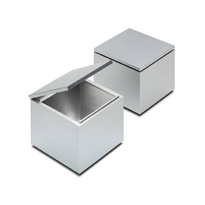 Cini & Nils - Cuboluce Wireless LED Akkuleuchte - silber/metallisiert/LxBxH 10x10x11cm/100-240V/2W/260lm/2700K/CRI90/Lithium Ionen Akku/mit Micro-USB von Cini & Nils