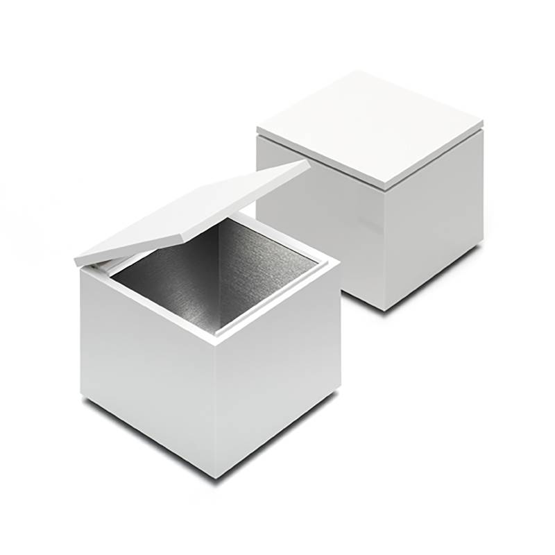 Cini & Nils - Cuboluce Wireless LED Akkuleuchte - weiß/glänzend/LxBxH 10x10x11cm/100-240V/2W/260lm/2700K/CRI90/Lithium Ionen Akku/mit Micro-USB Ladeka von Cini & Nils