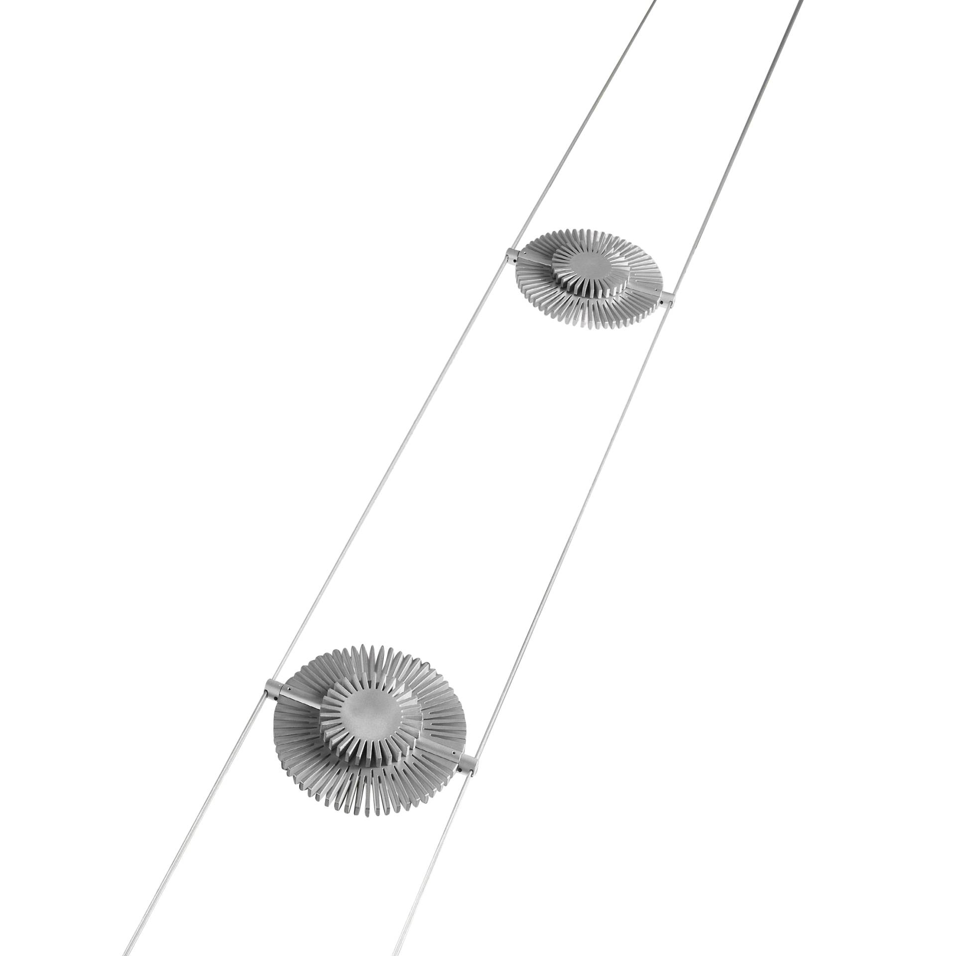 Cini & Nils - New Tensoled LED Deckenleuchte - silber/matt/3000K/3000lm/CRI>80/inkl. Dimmer von Cini & Nils