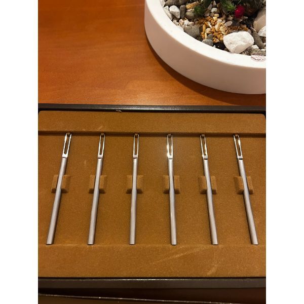 Set mit 6 Vorspeisengabeln von Opi Milano, Cini&Nils von Cini&Nils