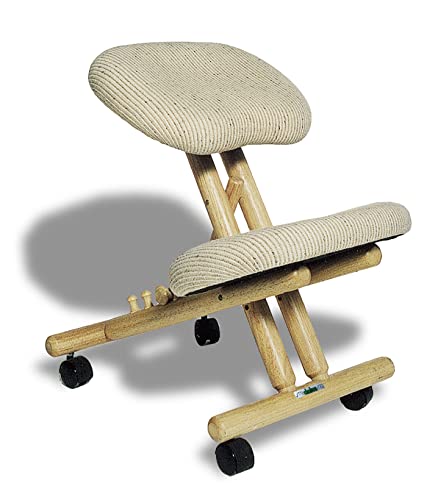 cinius Ergonomischer Stuhl Orthopädischer Kniestuhl Computerstuhl Kniehocker Stoff Natural Farbe von cinius