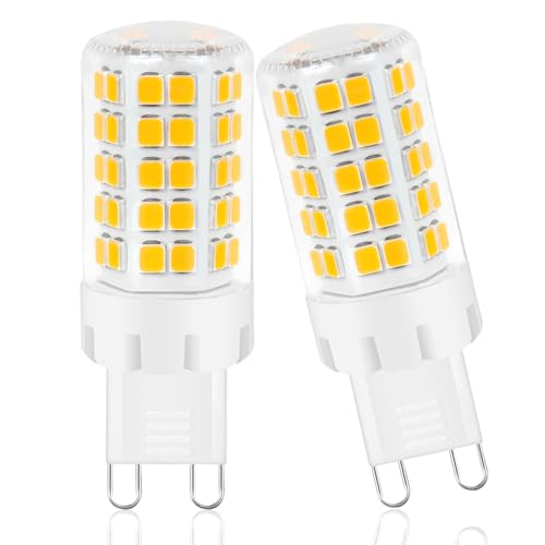 Cinsenten 8W G9 LED Lampe Warmweiß 3000K, Ersatz 60W 80W Halogen Leuchtmittel GU9, Flimmerfrei LED Birne G9 für Deckenleuchten Wandlampen Tischlampen (Warmweiss 3000K 2P) von Cinsenten