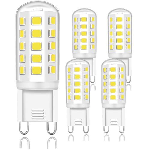 Cinsenten G9 LED Leuchtmittel 4W Neutralweiß 4000K, G9 LED Lampen 28W 33W 40W Halogen Glühbirnen Ersatz Glühbirne 460 Lumen, kein Flackern, nicht dimmbar Enegiesparende für 5er von Cinsenten