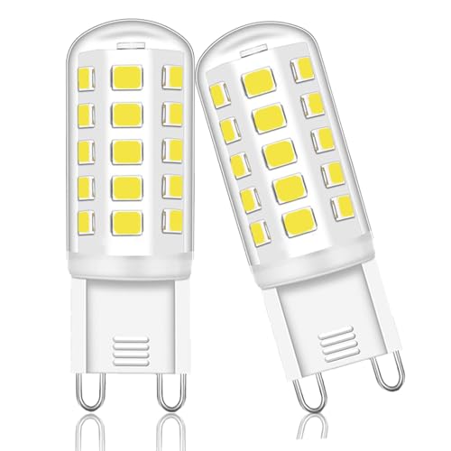 Cinsenten G9 LED Leuchtmittel Naturweiß 4000K, 4W LED Lampen entspricht 25W 40W Halogenlampe, G9 Glühbirne 460 Lumen, Kein Flackern, Nicht Dimmbar, Enegiesparende Kleine Birne, 2er Pack von Cinsenten