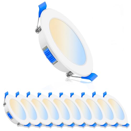 Cinsenten LED Deckeneinbauleuchten Dimmbar 230V 68mm, LED Deckeneinbaustrahler 7W Warmweiß Neutralweiß Kaltweiß Verstellbar, Badstrahler IP44 Wasserdicht Ultra Slim, 10er Pack Cinsenten LED Deckeneinbauleuchten Dimmbar 230V 68mm, LED Deckeneinbaustrahler 7W Warmweiß Neutralweiß Kaltweiß Verstellbar, Badstrahler IP44 Wasserdicht Ultra Slim, 10er Pack von Cinsenten