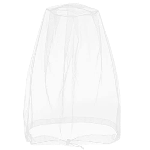 Cinvo Insektennetz Gesichtsnetz Kopf Insektennetz nicht zu sehen Ums Mücken beißende Mücken im Freien funktioniert auf den meisten Mützen im Set mit kostenlosem Beutel (Verpackung von Cinvo