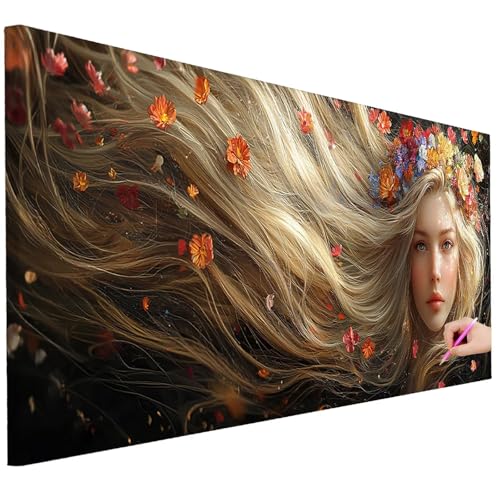 Diamond Painting Erwachsene Blumen Diamond Painting XXL 80x30cm 5D DIY Abstrakt Diamant Kunst Groß Set Basteln Erwachsene Diamant Malerei Stickerei Kreuzstich Set für Deko Wohnzimmer Geschenke H-96 Diamond Painting Erwachsene Blumen Diamond Painting XXL 80x30cm 5D DIY Abstrakt Diamant Kunst Groß Set Basteln Erwachsene Diamant Malerei Stickerei Kreuzstich Set für Deko Wohnzimmer Geschenke H-96 von Ciooyxee