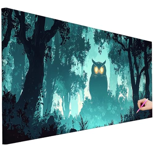 Diamond Painting Erwachsene Eule Diamond Painting XXL 130x50cm DIY Baum Diamant Kunst Groß Set Basteln Erwachsene Diamant Malerei Stickerei Kreuzstich Set für Deko Wohnzimmer Geschenke für Frauen H-04 Diamond Painting Erwachsene Eule Diamond Painting XXL 130x50cm DIY Baum Diamant Kunst Groß Set Basteln Erwachsene Diamant Malerei Stickerei Kreuzstich Set für Deko Wohnzimmer Geschenke für Frauen H-04 von Ciooyxee