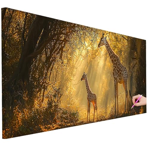 Diamond Painting Erwachsene Giraffe Diamond Painting XXL 250x100cm 5D DIY Wald Diamant Kunst Groß Set Basteln Erwachsene Diamant Malerei Stickerei Kreuzstich Set für Deko Wohnzimmer Geschenke J-10 Diamond Painting Erwachsene Giraffe Diamond Painting XXL 250x100cm 5D DIY Wald Diamant Kunst Groß Set Basteln Erwachsene Diamant Malerei Stickerei Kreuzstich Set für Deko Wohnzimmer Geschenke J-10 von Ciooyxee