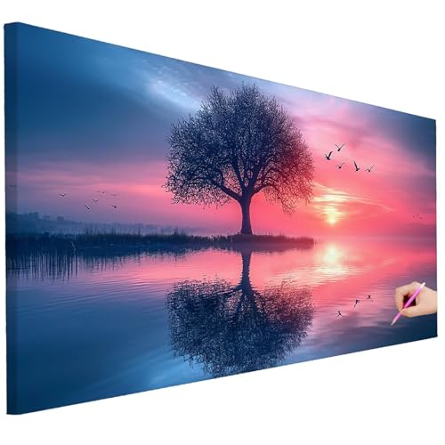 Diamond Painting Erwachsene Landschaft Diamond Painting XXL 130x50cm 5D DIY Baum Diamant Kunst Groß Set Basteln Erwachsene Diamant Malerei Stickerei Kreuzstich Set für Deko Wohnzimmer Geschenke I-03 Diamond Painting Erwachsene Landschaft Diamond Painting XXL 130x50cm 5D DIY Baum Diamant Kunst Groß Set Basteln Erwachsene Diamant Malerei Stickerei Kreuzstich Set für Deko Wohnzimmer Geschenke I-03 von Ciooyxee