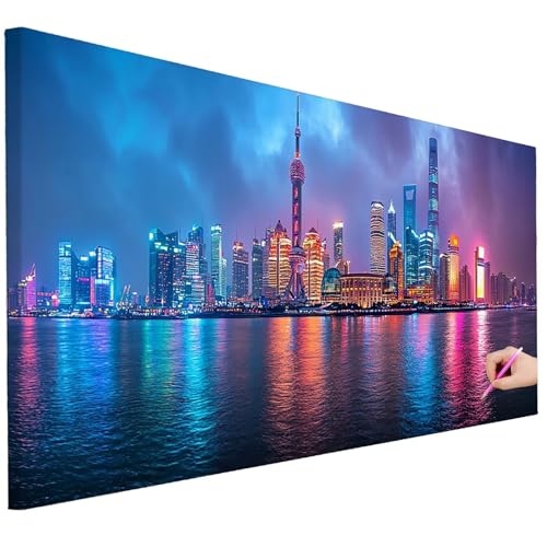 Diamond Painting Erwachsene Landschaft Diamond Painting XXL 80x30cm 5D DIY Stadt Diamant Kunst Groß Set Basteln Erwachsene Diamant Malerei Stickerei Kreuzstich Set für Deko Wohnzimmer Geschenke I-19 Diamond Painting Erwachsene Landschaft Diamond Painting XXL 80x30cm 5D DIY Stadt Diamant Kunst Groß Set Basteln Erwachsene Diamant Malerei Stickerei Kreuzstich Set für Deko Wohnzimmer Geschenke I-19 von Ciooyxee