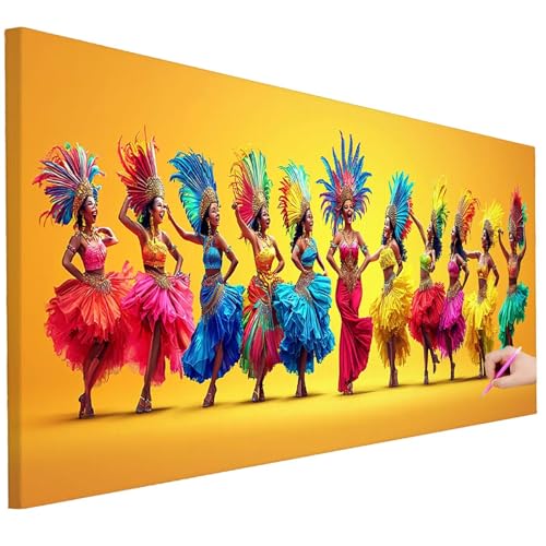 Diamond Painting Erwachsene Modern Diamond Painting XXL 200x80cm 5D DIY Afrika Diamant Kunst Groß Set Basteln Erwachsene Diamant Malerei Stickerei Kreuzstich Set für Deko Wohnzimmer Geschenke I-95 von Ciooyxee