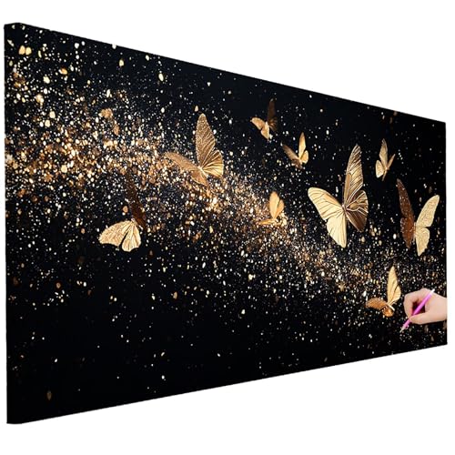 Diamond Painting Erwachsene Schmetterling Diamond Painting XXL 200x80cm 5D Modern Diamant Kunst Groß Set Basteln Erwachsene Diamant Malerei Stickerei Kreuzstich Set für Deko Geschenke für Frauen J-32 Diamond Painting Erwachsene Schmetterling Diamond Painting XXL 200x80cm 5D Modern Diamant Kunst Groß Set Basteln Erwachsene Diamant Malerei Stickerei Kreuzstich Set für Deko Geschenke für Frauen J-32 von Ciooyxee