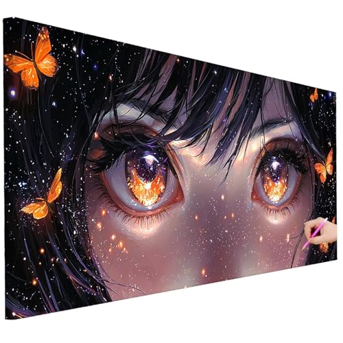 Diamond Painting Erwachsene Schmetterling Diamond Painting XXL 80x30cm 5D Anime Diamant Kunst Groß Set Basteln Erwachsene Diamant Malerei Stickerei Kreuzstich Set für Deko Geschenke für Frauen I-81 Diamond Painting Erwachsene Schmetterling Diamond Painting XXL 80x30cm 5D Anime Diamant Kunst Groß Set Basteln Erwachsene Diamant Malerei Stickerei Kreuzstich Set für Deko Geschenke für Frauen I-81 von Ciooyxee