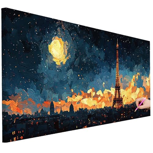 Diamond Painting XXL Groß 100x40cm Diamond Painting Abstrakt Bilder Set 5D Diamant Kunst Paris Bastelset Erwachsene, DIY Full Diamant Malerei Kreativ Set für Erwachsene für Wanddeko Geschenke G-02 Diamond Painting XXL Groß 100x40cm Diamond Painting Abstrakt Bilder Set 5D Diamant Kunst Paris Bastelset Erwachsene, DIY Full Diamant Malerei Kreativ Set für Erwachsene für Wanddeko Geschenke G-02 von Ciooyxee