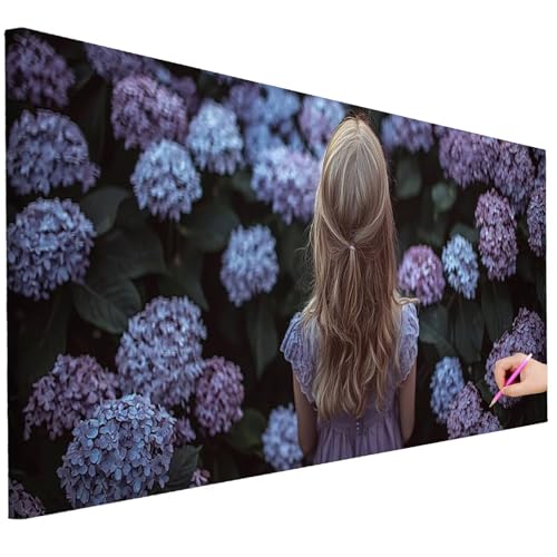 Diamond Painting XXL Groß 100x40cm Diamond Painting Blumen Bilder Set Diamant Kunst Frau Bastelset Erwachsene Zimmer Deko, DIY Full Diamant Malerei Kreativ Set für Erwachsene Wanddeko Geschenke G-98 Diamond Painting XXL Groß 100x40cm Diamond Painting Blumen Bilder Set Diamant Kunst Frau Bastelset Erwachsene Zimmer Deko, DIY Full Diamant Malerei Kreativ Set für Erwachsene Wanddeko Geschenke G-98 von Ciooyxee