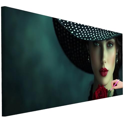 Diamond Painting XXL Groß 100x40cm Diamond Painting Blumen Bilder Set Diamant Kunst Frau Bastelset Erwachsene Zimmer Deko, DIY Full Diamant Malerei Kreativ Set für Erwachsene Wanddeko Geschenke I-20 Diamond Painting XXL Groß 100x40cm Diamond Painting Blumen Bilder Set Diamant Kunst Frau Bastelset Erwachsene Zimmer Deko, DIY Full Diamant Malerei Kreativ Set für Erwachsene Wanddeko Geschenke I-20 von Ciooyxee