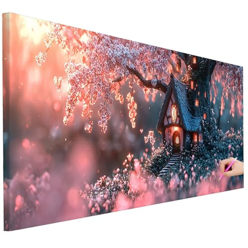 Diamond Painting XXL Groß 100x40cm Diamond Painting Fantasy Bilder Set 5D Diamant Kunst Kabine Bastelset Erwachsene, DIY Full Diamant Malerei Kreativ Set für Erwachsene für Wanddeko Geschenke H-79 Diamond Painting XXL Groß 100x40cm Diamond Painting Fantasy Bilder Set 5D Diamant Kunst Kabine Bastelset Erwachsene, DIY Full Diamant Malerei Kreativ Set für Erwachsene für Wanddeko Geschenke H-79 von Ciooyxee