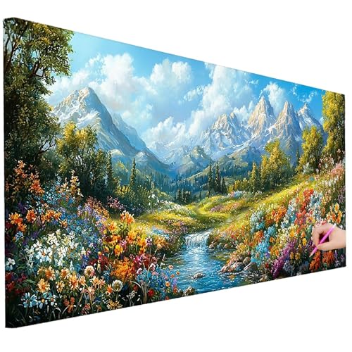 Diamond Painting XXL Groß 100x40cm Diamond Painting Landschaft Bilder Set 5D Diamant Kunst Blume Bastelset Erwachsene, DIY Full Diamant Malerei Kreativ Set für Erwachsene für Wanddeko Geschenke J-25 Diamond Painting XXL Groß 100x40cm Diamond Painting Landschaft Bilder Set 5D Diamant Kunst Blume Bastelset Erwachsene, DIY Full Diamant Malerei Kreativ Set für Erwachsene für Wanddeko Geschenke J-25 von Ciooyxee