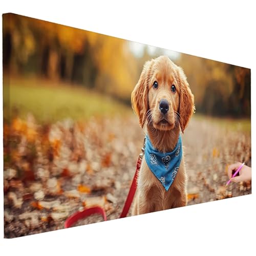 Diamond Painting XXL Groß 100x40cm Diamond Painting Tiere Bilder Set Diamant Kunst Hund Bastelset Erwachsene Zimmer Deko, DIY Full Diamant Malerei Kreativ Set für Erwachsene Wanddeko Geschenke K-76 Diamond Painting XXL Groß 100x40cm Diamond Painting Tiere Bilder Set Diamant Kunst Hund Bastelset Erwachsene Zimmer Deko, DIY Full Diamant Malerei Kreativ Set für Erwachsene Wanddeko Geschenke K-76 von Ciooyxee