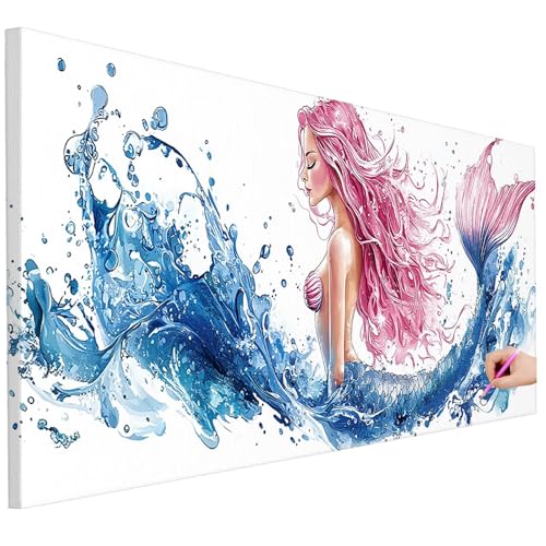 Diamond Painting XXL Groß 130x50cm Diamond Painting Anime Bilder Set 5D Diamant Kunst Meerjungfrau Bastelset Erwachsene, DIY Full Diamant Malerei Kreativ Set für Erwachsene für Wanddeko Geschenke J-17 Diamond Painting XXL Groß 130x50cm Diamond Painting Anime Bilder Set 5D Diamant Kunst Meerjungfrau Bastelset Erwachsene, DIY Full Diamant Malerei Kreativ Set für Erwachsene für Wanddeko Geschenke J-17 von Ciooyxee