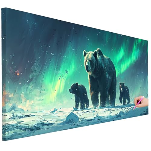 Diamond Painting XXL Groß 130x50cm Diamond Painting Aurora Bilder Set 5D Diamant Kunst Tragen Bastelset Erwachsene, DIY Full Diamant Malerei Kreativ Set für Erwachsene für Wanddeko Geschenke L-79 Diamond Painting XXL Groß 130x50cm Diamond Painting Aurora Bilder Set 5D Diamant Kunst Tragen Bastelset Erwachsene, DIY Full Diamant Malerei Kreativ Set für Erwachsene für Wanddeko Geschenke L-79 von Ciooyxee