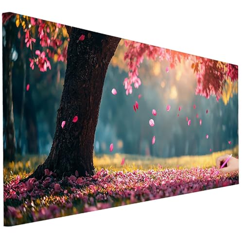 Diamond Painting XXL Groß 130x50cm Diamond Painting Baum Bilder Set Diamant Kunst Blatt Bastelset Erwachsene Zimmer Deko, DIY Full Diamant Malerei Kreativ Set für Erwachsene Wanddeko Geschenke G-82 Diamond Painting XXL Groß 130x50cm Diamond Painting Baum Bilder Set Diamant Kunst Blatt Bastelset Erwachsene Zimmer Deko, DIY Full Diamant Malerei Kreativ Set für Erwachsene Wanddeko Geschenke G-82 von Ciooyxee