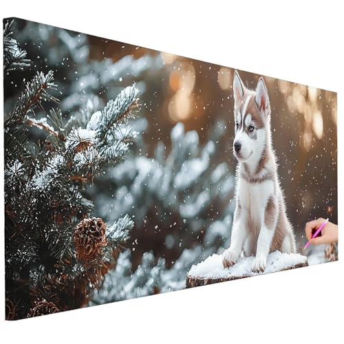 Diamond Painting XXL Groß 130x50cm Diamond Painting Hund Bilder Set Diamant Kunst Tiere Bastelset Erwachsene Zimmer Deko, DIY Full Diamant Malerei Kreativ Set für Erwachsene Wanddeko Geschenke I-48 Diamond Painting XXL Groß 130x50cm Diamond Painting Hund Bilder Set Diamant Kunst Tiere Bastelset Erwachsene Zimmer Deko, DIY Full Diamant Malerei Kreativ Set für Erwachsene Wanddeko Geschenke I-48 von Ciooyxee