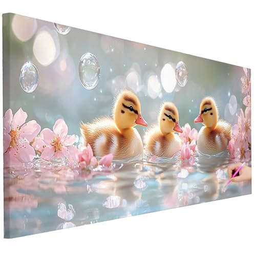 Diamond Painting XXL Groß 130x50cm Diamond Painting Niedlich Bilder Set 5D Diamant Kunst Ente Bastelset Erwachsene, DIY Full Diamant Malerei Kreativ Set für Erwachsene für Wanddeko Geschenke I-92 Diamond Painting XXL Groß 130x50cm Diamond Painting Niedlich Bilder Set 5D Diamant Kunst Ente Bastelset Erwachsene, DIY Full Diamant Malerei Kreativ Set für Erwachsene für Wanddeko Geschenke I-92 von Ciooyxee