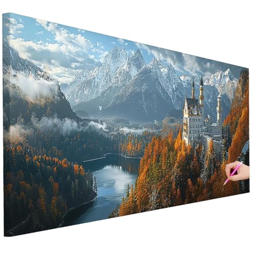 Diamond Painting XXL Groß 150x60cm Diamond Painting Berg Bilder Set Diamant Kunst Wald Bastelset Erwachsene Zimmer Deko, DIY Full Diamant Malerei Kreativ Set für Erwachsene für Wanddeko Geschenke F-15 Diamond Painting XXL Groß 150x60cm Diamond Painting Berg Bilder Set Diamant Kunst Wald Bastelset Erwachsene Zimmer Deko, DIY Full Diamant Malerei Kreativ Set für Erwachsene für Wanddeko Geschenke F-15 von Ciooyxee