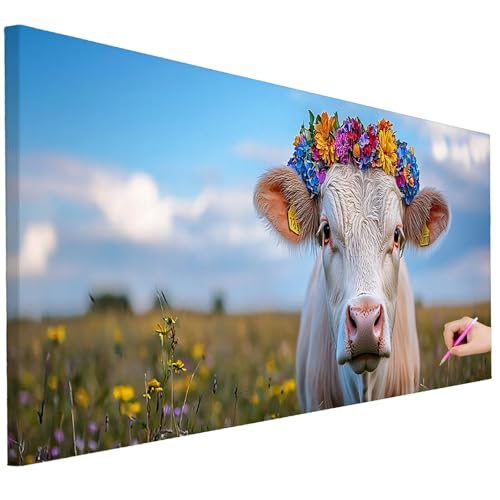 Diamond Painting XXL Groß 150x60cm Diamond Painting Blumen Bilder Set Diamant Kunst Kuh Bastelset Erwachsene Zimmer Deko, DIY Full Diamant Malerei Kreativ Set für Erwachsene Wanddeko Geschenke K-70 Diamond Painting XXL Groß 150x60cm Diamond Painting Blumen Bilder Set Diamant Kunst Kuh Bastelset Erwachsene Zimmer Deko, DIY Full Diamant Malerei Kreativ Set für Erwachsene Wanddeko Geschenke K-70 von Ciooyxee