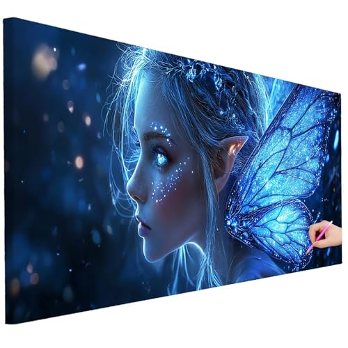 Diamond Painting XXL Groß 150x60cm Diamond Painting Glitzer Bilder Set Diamant Kunst Elf Bastelset Erwachsene Zimmer Deko, DIY Full Diamant Malerei Kreativ Set für Erwachsene Wanddeko Geschenke H-93 Diamond Painting XXL Groß 150x60cm Diamond Painting Glitzer Bilder Set Diamant Kunst Elf Bastelset Erwachsene Zimmer Deko, DIY Full Diamant Malerei Kreativ Set für Erwachsene Wanddeko Geschenke H-93 von Ciooyxee