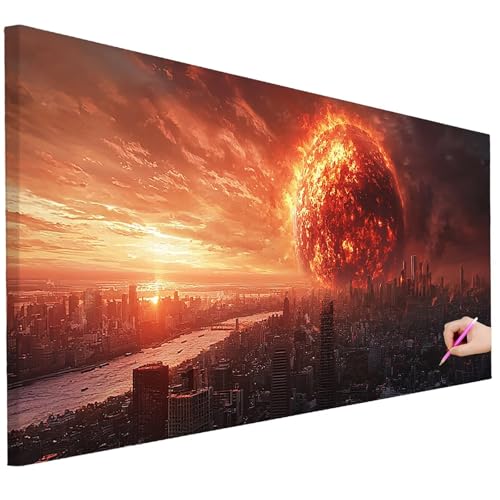 Diamond Painting XXL Groß 150x60cm Diamond Painting Landschaft Bilder Set 5D Diamant Kunst Abstrakt Bastelset Erwachsene DIY Full Diamant Malerei Kreativ Set für Erwachsene für Wanddeko Geschenke L-73 Diamond Painting XXL Groß 150x60cm Diamond Painting Landschaft Bilder Set 5D Diamant Kunst Abstrakt Bastelset Erwachsene DIY Full Diamant Malerei Kreativ Set für Erwachsene für Wanddeko Geschenke L-73 von Ciooyxee