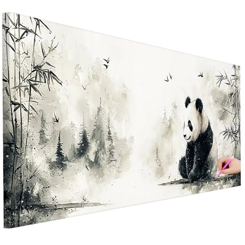 Diamond Painting XXL Groß 150x60cm Diamond Painting Panda Bilder Set Diamant Kunst Retro Bastelset Erwachsene Zimmer Deko, DIY Full Diamant Malerei Kreativ Set für Erwachsene Wanddeko Geschenke I-40 Diamond Painting XXL Groß 150x60cm Diamond Painting Panda Bilder Set Diamant Kunst Retro Bastelset Erwachsene Zimmer Deko, DIY Full Diamant Malerei Kreativ Set für Erwachsene Wanddeko Geschenke I-40 von Ciooyxee