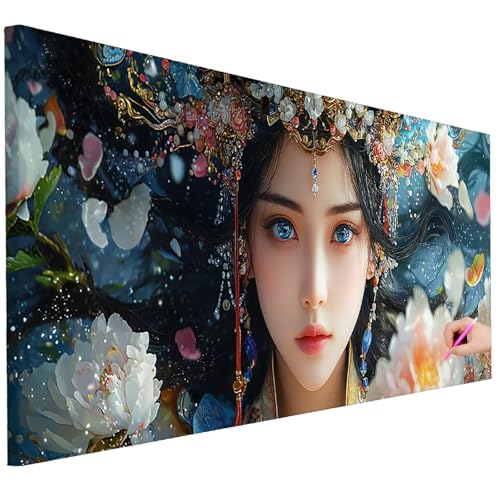Diamond Painting XXL Groß 200x80cm Diamond Painting Blumen Bilder Set 5D Diamant Kunst Retro Bastelset Erwachsene, DIY Full Diamant Malerei Kreativ Set für Erwachsene für Wanddeko Geschenke L-07 Diamond Painting XXL Groß 200x80cm Diamond Painting Blumen Bilder Set 5D Diamant Kunst Retro Bastelset Erwachsene, DIY Full Diamant Malerei Kreativ Set für Erwachsene für Wanddeko Geschenke L-07 von Ciooyxee