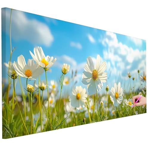 Diamond Painting XXL Groß 200x80cm Diamond Painting Blumen Bilder Set 5D Diamant Kunst Wolke Bastelset Erwachsene, DIY Full Diamant Malerei Kreativ Set für Erwachsene für Wanddeko Geschenke I-78 Diamond Painting XXL Groß 200x80cm Diamond Painting Blumen Bilder Set 5D Diamant Kunst Wolke Bastelset Erwachsene, DIY Full Diamant Malerei Kreativ Set für Erwachsene für Wanddeko Geschenke I-78 von Ciooyxee