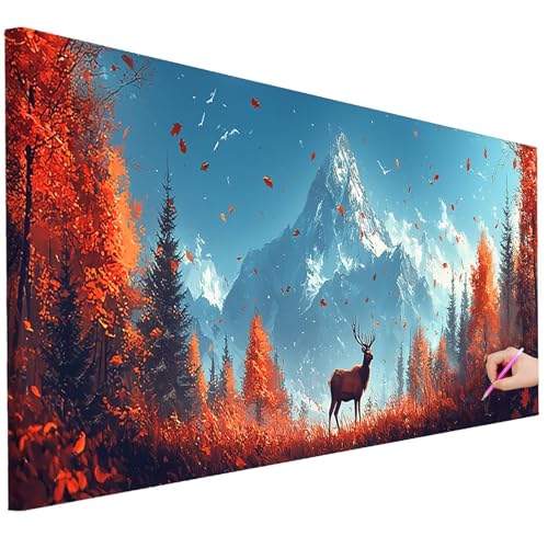 Diamond Painting XXL Groß 200x80cm Diamond Painting Herbst Bilder Set 5D Diamant Kunst Landschaft Bastelset Erwachsene, DIY Full Diamant Malerei Kreativ Set für Erwachsene für Wanddeko Geschenke L-75 Diamond Painting XXL Groß 200x80cm Diamond Painting Herbst Bilder Set 5D Diamant Kunst Landschaft Bastelset Erwachsene, DIY Full Diamant Malerei Kreativ Set für Erwachsene für Wanddeko Geschenke L-75 von Ciooyxee