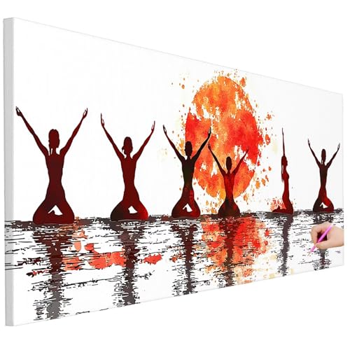 Diamond Painting XXL Groß 200x80cm Diamond Painting Modern Bilder Set Diamant Kunst Yoga Bastelset Erwachsene Zimmer Deko, DIY Full Diamant Malerei Kreativ Set für Erwachsene Wanddeko Geschenke L-49 Diamond Painting XXL Groß 200x80cm Diamond Painting Modern Bilder Set Diamant Kunst Yoga Bastelset Erwachsene Zimmer Deko, DIY Full Diamant Malerei Kreativ Set für Erwachsene Wanddeko Geschenke L-49 von Ciooyxee