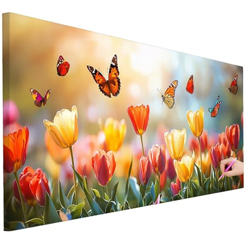 Diamond Painting XXL Groß 200x80cm Diamond Painting Schmetterling Bilder Set 5D Diamant Kunst Blume Bastelset Erwachsene DIY Full Diamant Malerei Kreativ Set für Erwachsene für Wanddeko Geschenke J-01 Diamond Painting XXL Groß 200x80cm Diamond Painting Schmetterling Bilder Set 5D Diamant Kunst Blume Bastelset Erwachsene DIY Full Diamant Malerei Kreativ Set für Erwachsene für Wanddeko Geschenke J-01 von Ciooyxee