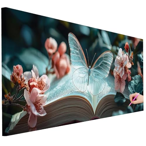 Diamond Painting XXL Groß 200x80cm Diamond Painting Schmetterling Bilder Set 5D Diamant Kunst Blume Bastelset Erwachsene DIY Full Diamant Malerei Kreativ Set für Erwachsene für Wanddeko Geschenke L-45 Diamond Painting XXL Groß 200x80cm Diamond Painting Schmetterling Bilder Set 5D Diamant Kunst Blume Bastelset Erwachsene DIY Full Diamant Malerei Kreativ Set für Erwachsene für Wanddeko Geschenke L-45 von Ciooyxee