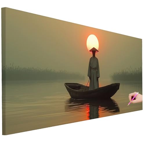 Diamond Painting XXL Groß 250x100cm Diamond Painting Sonnenuntergang Bilder Set 5D Diamant Kunst Retro Bastelset Erwachsene, DIY Full Diamant Malerei Kreativ Set für Erwachsene für Wanddeko I-54 Diamond Painting XXL Groß 250x100cm Diamond Painting Sonnenuntergang Bilder Set 5D Diamant Kunst Retro Bastelset Erwachsene, DIY Full Diamant Malerei Kreativ Set für Erwachsene für Wanddeko I-54 von Ciooyxee