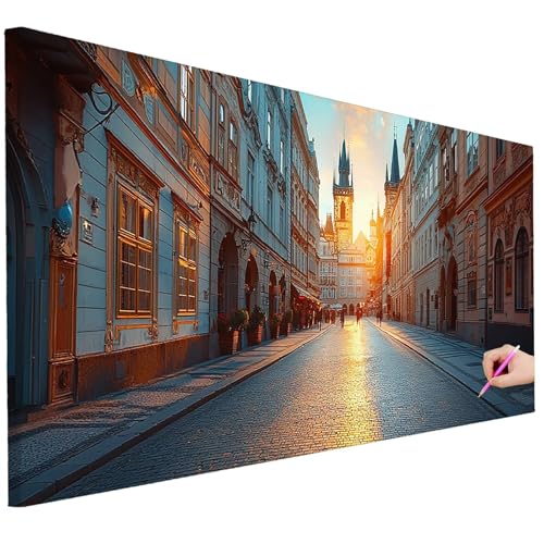 Diamond Painting XXL Groß 250x100cm Diamond Painting Sonnenuntergang Bilder Set 5D Diamant Kunst Stadt Bastelset Erwachsene, DIY Full Diamant Malerei Kreativ Set für Erwachsene für Wanddeko K-98 Diamond Painting XXL Groß 250x100cm Diamond Painting Sonnenuntergang Bilder Set 5D Diamant Kunst Stadt Bastelset Erwachsene, DIY Full Diamant Malerei Kreativ Set für Erwachsene für Wanddeko K-98 von Ciooyxee