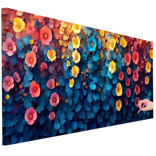 Diamond Painting XXL Groß 80x30cm Diamond Painting Blumen Bilder Set 5D Diamant Kunst Anlage Bastelset Erwachsene, DIY Full Diamant Malerei Kreativ Set für Erwachsene für Wanddeko Geschenke I-86 Diamond Painting XXL Groß 80x30cm Diamond Painting Blumen Bilder Set 5D Diamant Kunst Anlage Bastelset Erwachsene, DIY Full Diamant Malerei Kreativ Set für Erwachsene für Wanddeko Geschenke I-86 von Ciooyxee