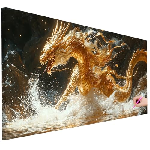 Diamond Painting XXL Groß 80x30cm Diamond Painting Drachen Bilder Set 5D Diamant Kunst Tiere Bastelset Erwachsene, DIY Full Diamant Malerei Kreativ Set für Erwachsene für Wanddeko Geschenke L-31 Diamond Painting XXL Groß 80x30cm Diamond Painting Drachen Bilder Set 5D Diamant Kunst Tiere Bastelset Erwachsene, DIY Full Diamant Malerei Kreativ Set für Erwachsene für Wanddeko Geschenke L-31 von Ciooyxee