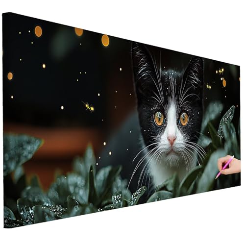 Diamond Painting XXL Groß 80x30cm Diamond Painting Katze Bilder Set Diamant Kunst Tiere Bastelset Erwachsene Zimmer Deko, DIY Full Diamant Malerei Kreativ Set für Erwachsene Wanddeko Geschenke K-90 Diamond Painting XXL Groß 80x30cm Diamond Painting Katze Bilder Set Diamant Kunst Tiere Bastelset Erwachsene Zimmer Deko, DIY Full Diamant Malerei Kreativ Set für Erwachsene Wanddeko Geschenke K-90 von Ciooyxee