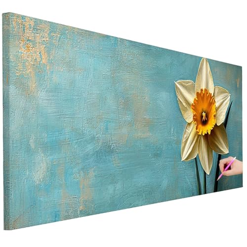 Diamond Painting XXL Groß 80x30cm Diamond Painting Retro Bilder Set Diamant Kunst Blume Bastelset Erwachsene Zimmer Deko, DIY Full Diamant Malerei Kreativ Set für Erwachsene Wanddeko Geschenke J-03 Diamond Painting XXL Groß 80x30cm Diamond Painting Retro Bilder Set Diamant Kunst Blume Bastelset Erwachsene Zimmer Deko, DIY Full Diamant Malerei Kreativ Set für Erwachsene Wanddeko Geschenke J-03 von Ciooyxee