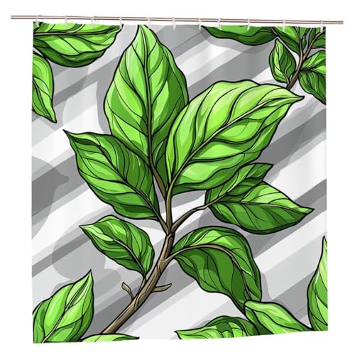 Duschvorhang 240x200 Duschvorhang Grün Duschrollo mit Gewicht Duschvorhänge Badewanne Blatt Wasserdicht Polyester Duschrollo Waschbar Duschvorhänge mit 12 Haken für Badezimmer Badewanne Dusche A-93 Duschvorhang 240x200 Duschvorhang Grün Duschrollo mit Gewicht Duschvorhänge Badewanne Blatt Wasserdicht Polyester Duschrollo Waschbar Duschvorhänge mit 12 Haken für Badezimmer Badewanne Dusche A-93 von Ciooyxee