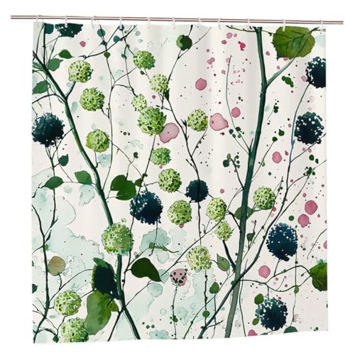 Duschvorhang Anlage Duschvorhang 180x200 Duschrollo Grün Duschvorhänge mit Gewicht Wasserdicht Shower Curtains Waschbar Polyester Duschvorhänge mit 12 Haken Badezimmer Deko Geschenke für Frauen D-17 Duschvorhang Anlage Duschvorhang 180x200 Duschrollo Grün Duschvorhänge mit Gewicht Wasserdicht Shower Curtains Waschbar Polyester Duschvorhänge mit 12 Haken Badezimmer Deko Geschenke für Frauen D-17 von Ciooyxee